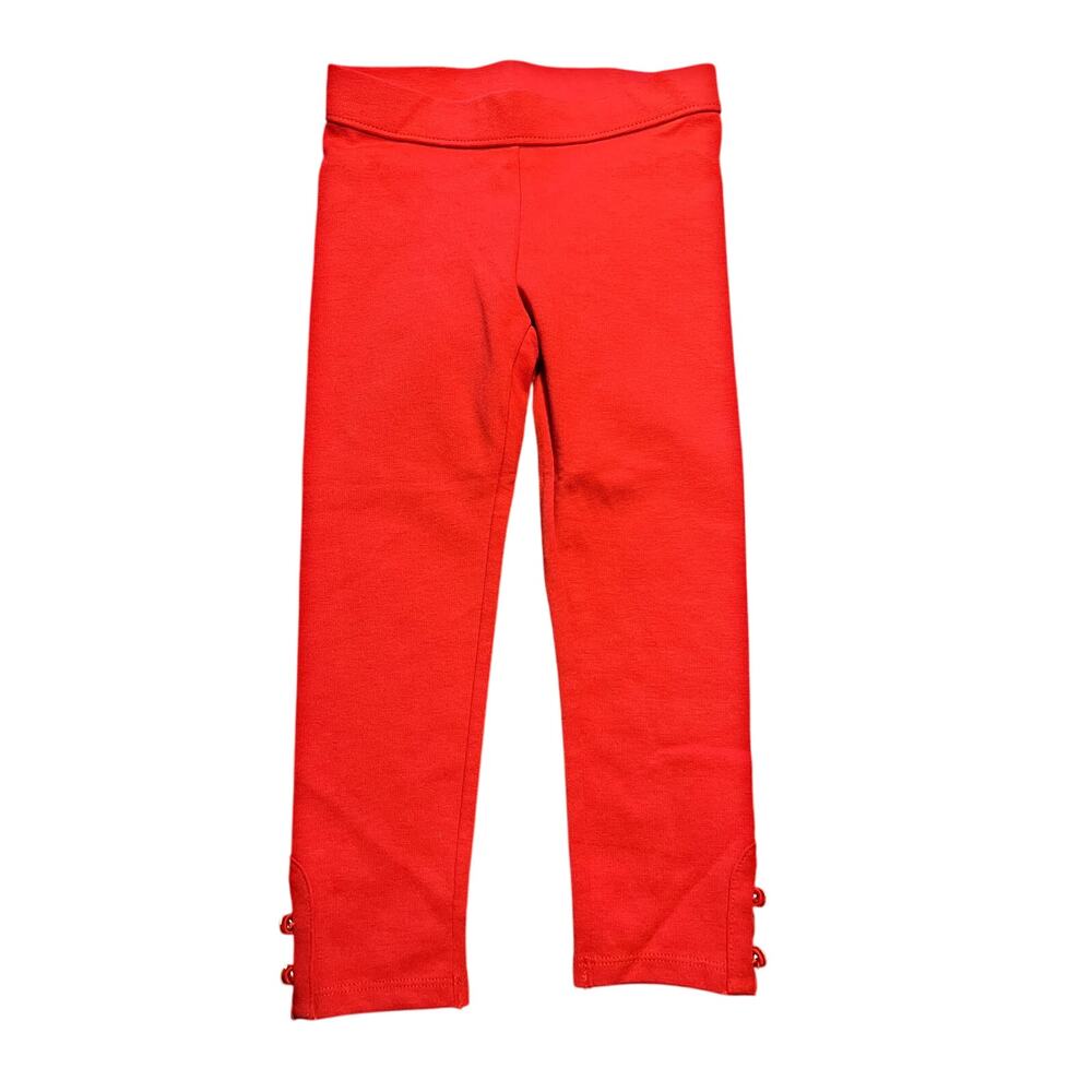 Janie and Jack Leggings Size 3 Classic Red New without Tags